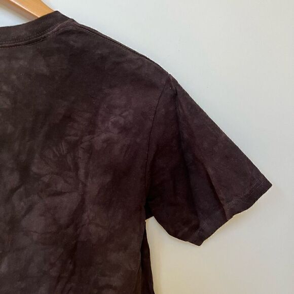 The Mountain Short Sleeve Wolf Tee Crew Neck T Shirt Black Gray S - Picture 5 of 8